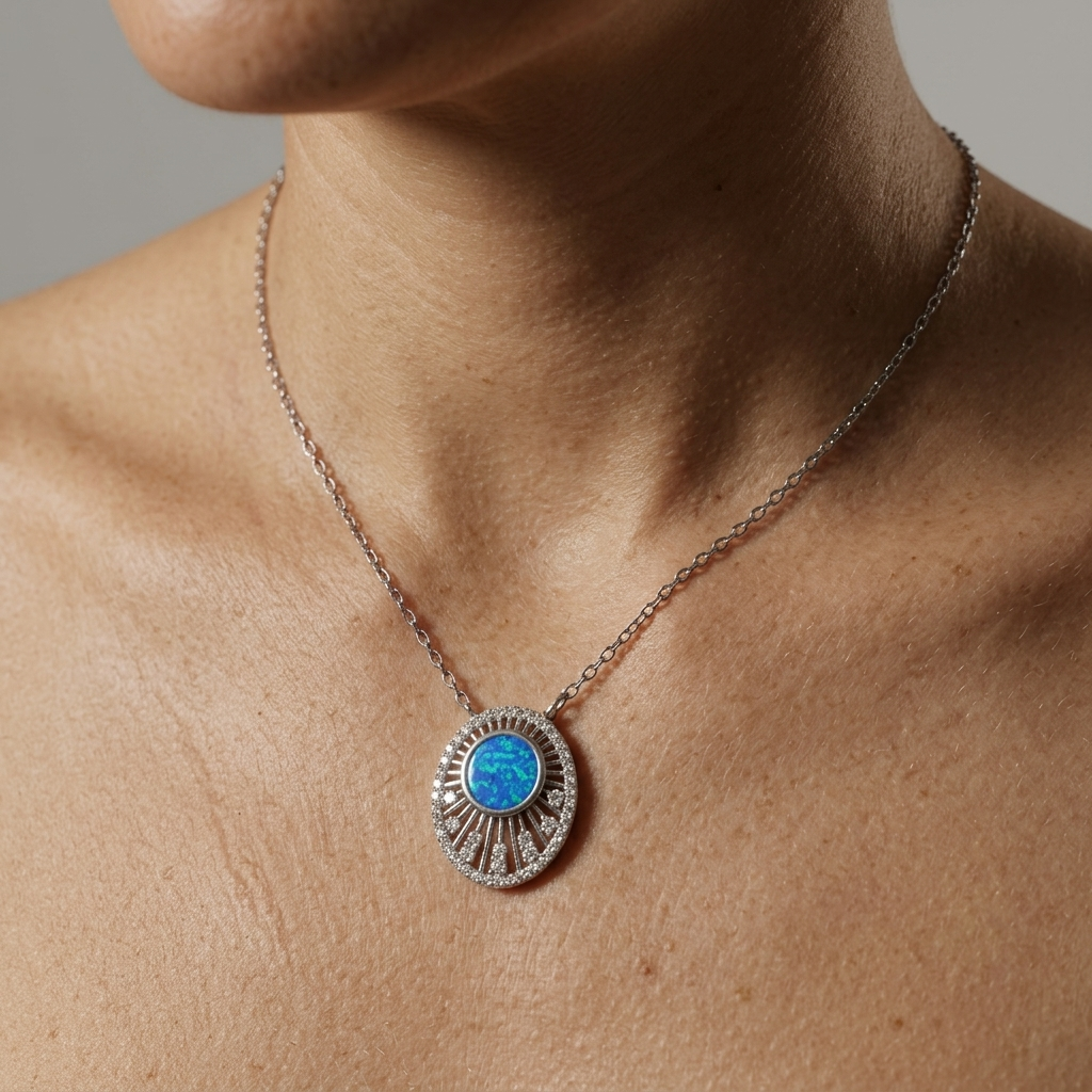 Blue Aurora Necklace
