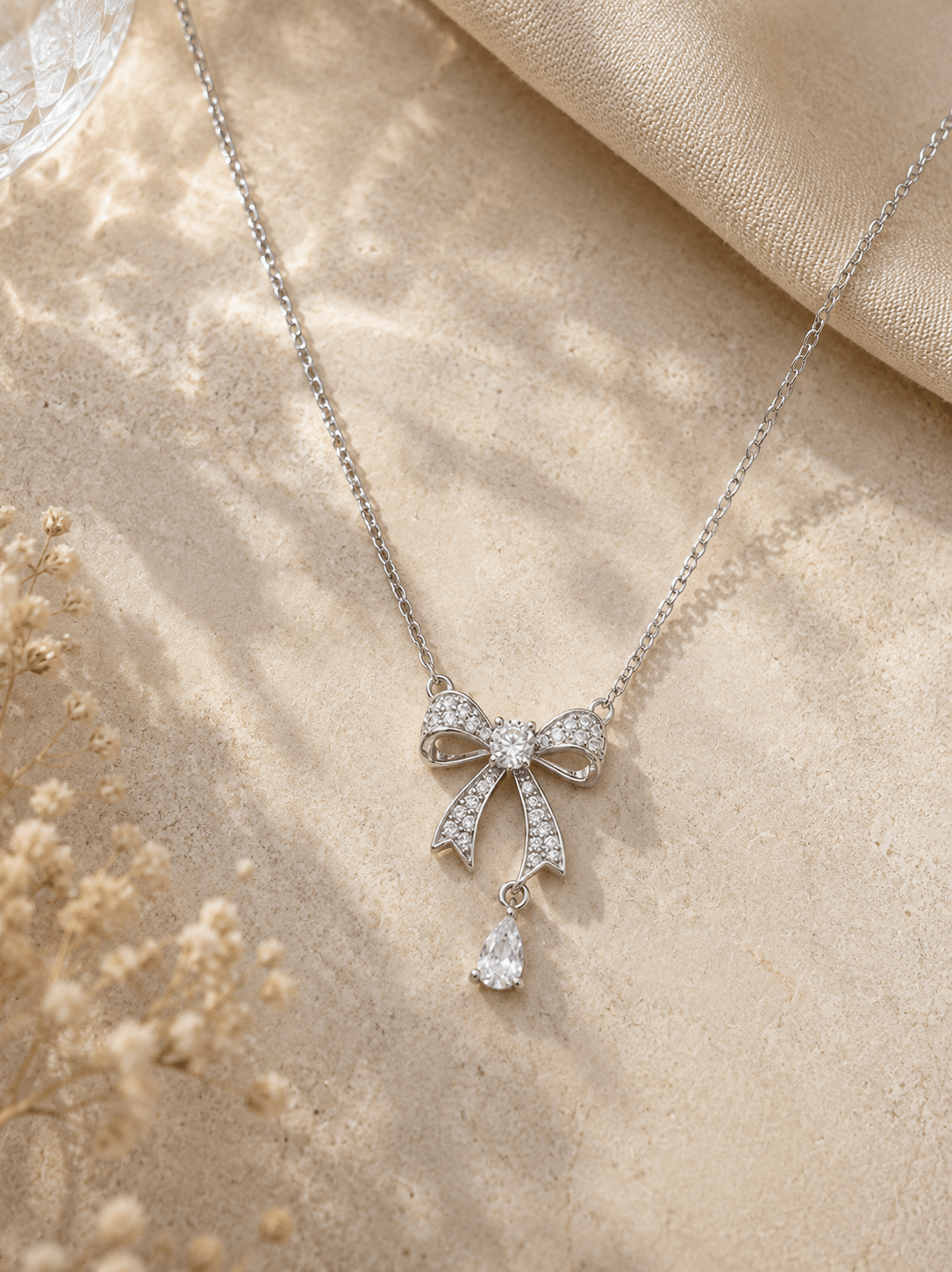 Naszyjnik Crystal Bow Drop