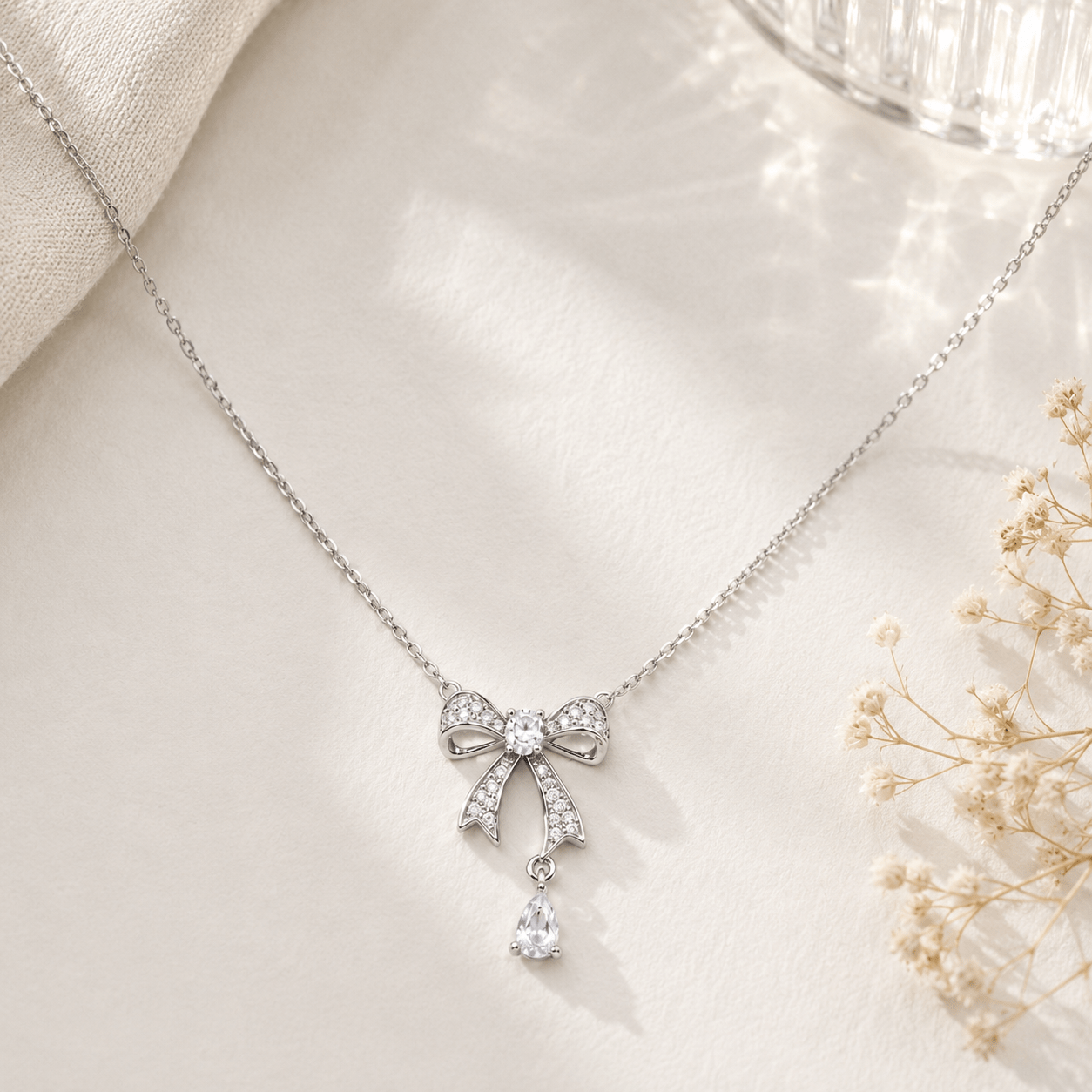 Naszyjnik Crystal Bow Drop
